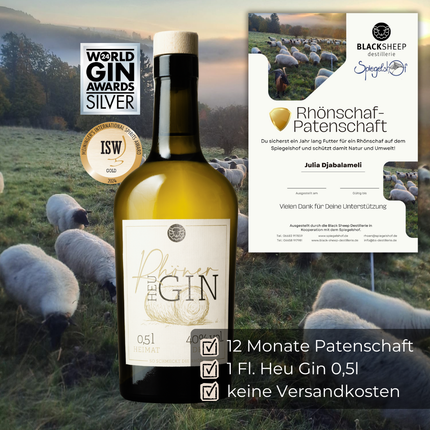 Rhönschaf-Patenschaft & Heu Gin